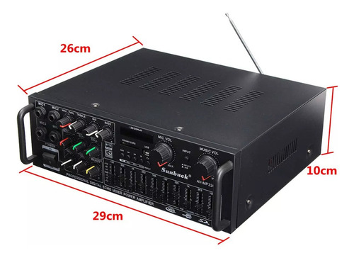 Imagen 10 de 10 de Amplificador 2000 Watt Cine En Casa Stereo, 120vac, Bluetoot