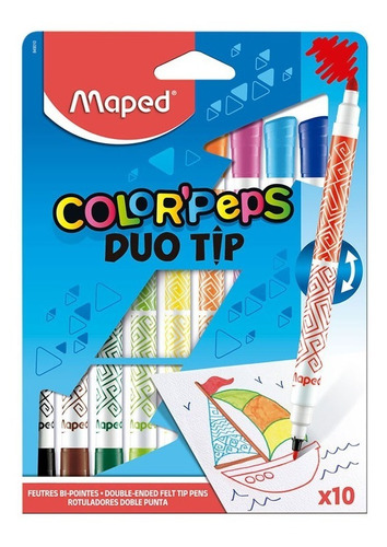 Marcadores Colorpeps Duo Tip X10 Maped En Magimundo !!
