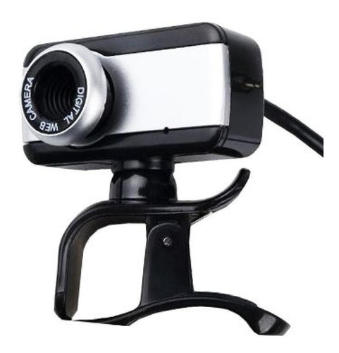 Webcam Brazilpc V4 1.5m Com Microfone Preto E Prata