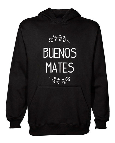 Buzo Canguro Buenos Mates Yuyo Vector Hoodie