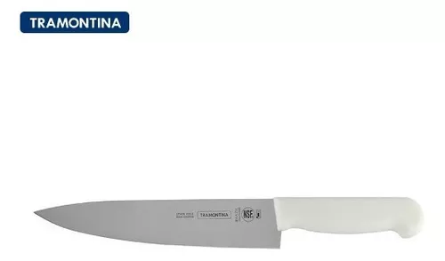 Faca Chef Inox Com Cabo Branco 8 Master 24620/088 Tramontina - Lz  Utensilios Para Cozinha