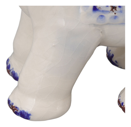 Decoración De Cerámica Con Forma De Elefante, Segura, Redond