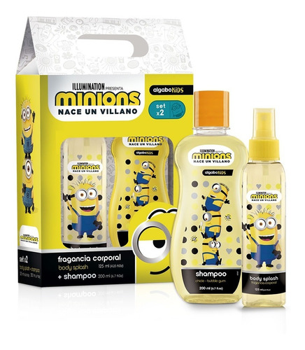 Set Minions Colonia 125ml + Shampoo 200ml Algabo