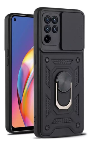 Oppo Reno 5 Lite | Carcasa Anillo Protector Camara Antigolpe