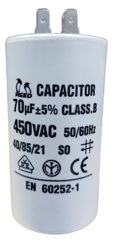 Capacitor Bomba De Agua Marcha 70 Mfd 450v Marca Mced _