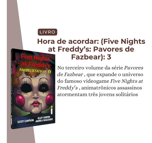 Five Nights At Fredd'ys: Pavores Fazbear - Kit Completo Com 4 Volumes