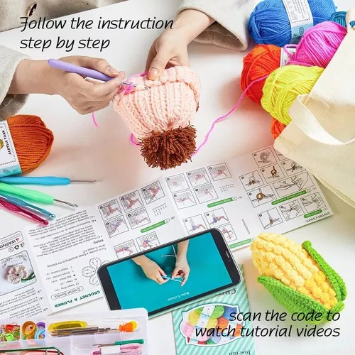 Kit De Crochet For Principiantes Y Adultos Kits De Crochet
