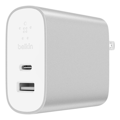 Belkin 27w Usb-c Pd + 12w Usb-a Cargador De Pared F7u061dq-s