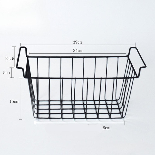 2 Cestas De Almacenamiento Para Congelador, 39cmx20cmx20cm
