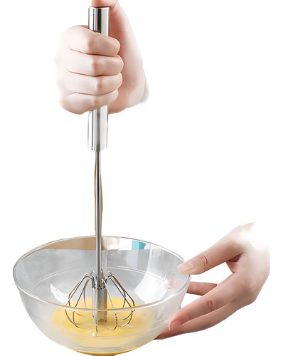 Fue Misturador Mixer Giratório Semi-automático Cozinha Cor Prateado