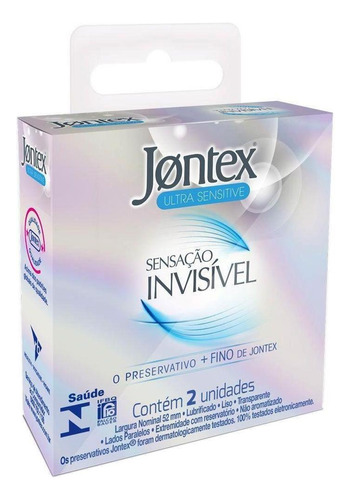 Preservativo Jontex Sensação Invisível C/2 Uni