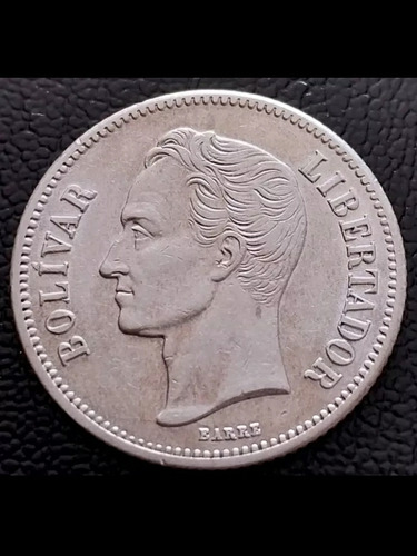 Moneda Venezuela 2bs Bolívares 1935 Plata
