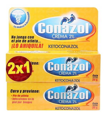 Conazol 2 X 1 2 Gr 1 Tubo Crema 30 Gr