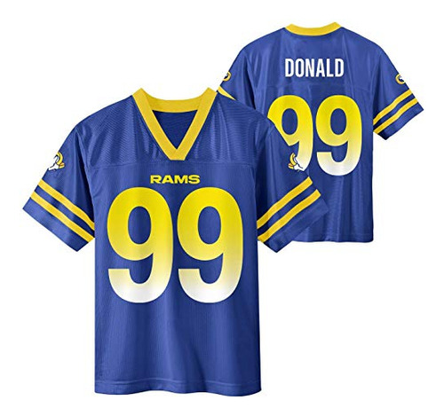 Aaron Donald Angeles Rams #99 Youth 8-20 Blue Home Play...