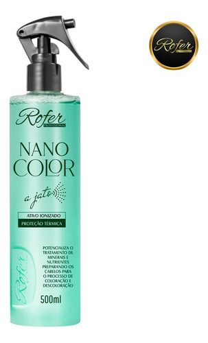 Finalizador Nano Color A Jato Verde Rofer Profissional 500ml