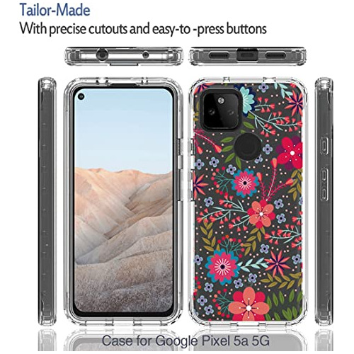 Funda Para Google Pixel 5a 5g Floral Tpu