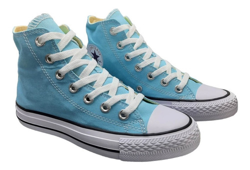 Tenis Bota Converse All Star Azul Aguamarina Mujer Caja