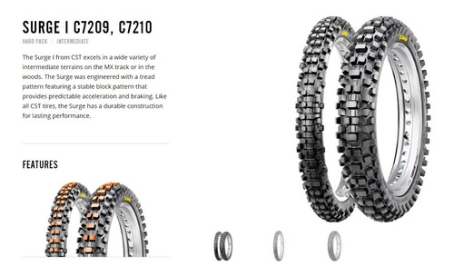 Imagen 4 de 6 de Cubierta Cst Surge I Off Road | 80 100 21