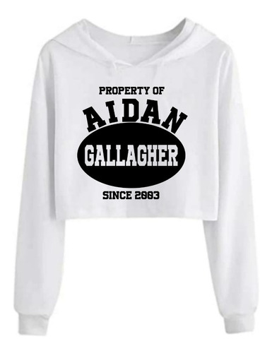 Sudadera Corta Con Capucha Property Of Aidan Gallagher 