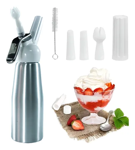 comprar Garrafa Sifão SIFG-001 Chantilly Gourmet Profissional 500ml 3 Bicos Haüskraft