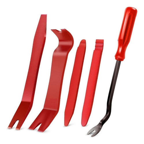 Kit Herramienta Plástica Quita Molduras De Autos