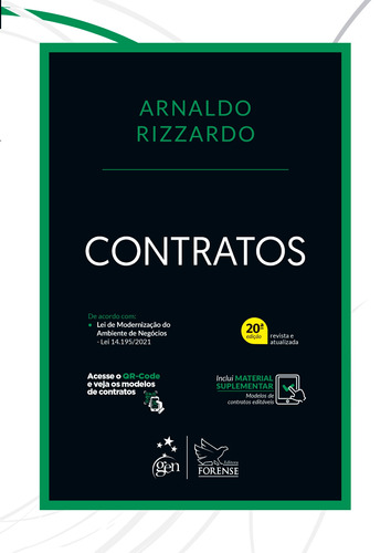 Contratos, de Rizzardo, Arnaldo. Editora Forense Ltda., capa mole em português, 2021