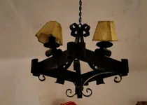 Comprar Lampara Fierro Forjado Con Pergamino