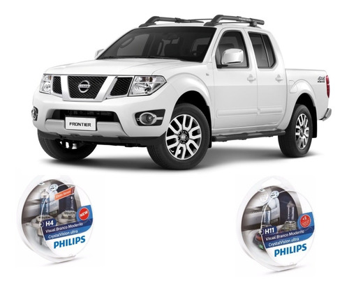 Kit Super Brancas Philips Crystal Vision Nissan Frontier