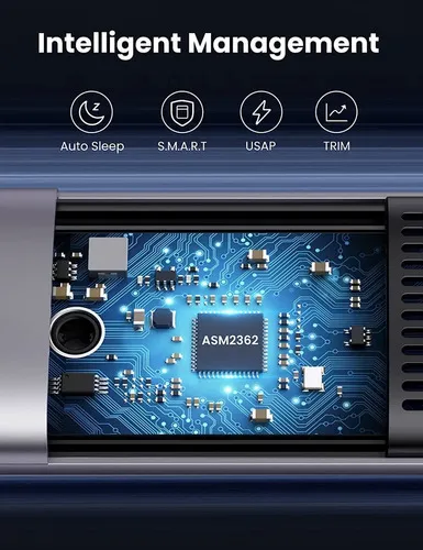Carry Disk M.2 Pcie Nvme A Usb-c + Usb-a Dual Discos Ugreen