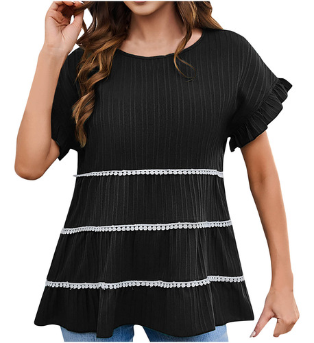 Ropa De Manga Corta Para Mujer De D Fashion Comfortable Brea