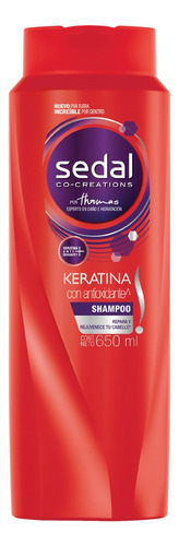 Shampoo Sedal Keratina Con Antioxidante 650 Ml
