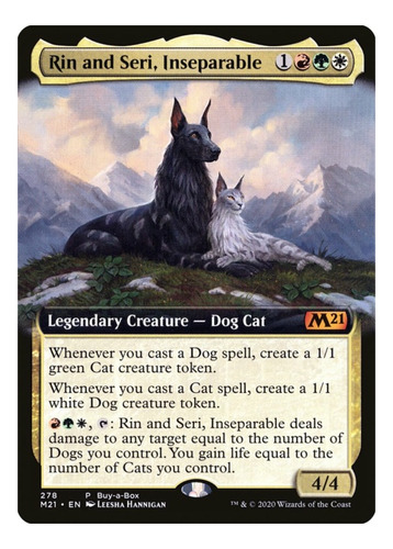 Mazo Commander Gatos Y Perros - Rin And Siri - Mtg Magic 