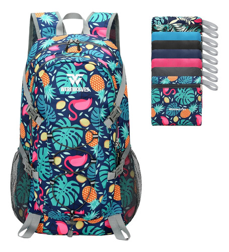 Mochila De Senderismo De 40 L, Resistente Al Agua, Plegable,