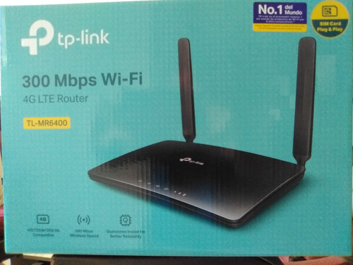 Router 4g Lte Wifi 300mbps Tplink Tl-mr6400 Para Sim Digitel