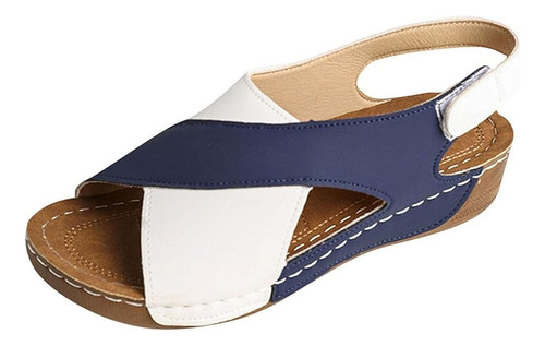 Sandalias Para Mujer Informales 2025 Con Bloques De Color