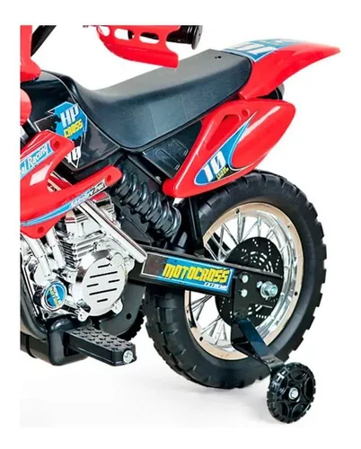 Moto Elétrica Infantil Criança Menino Motocross Homeplay Ver