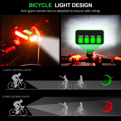 Faro Led para Bicicleta con Bocina Integrada