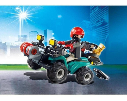 Playmobil Fugitivo Com Quadriciclo