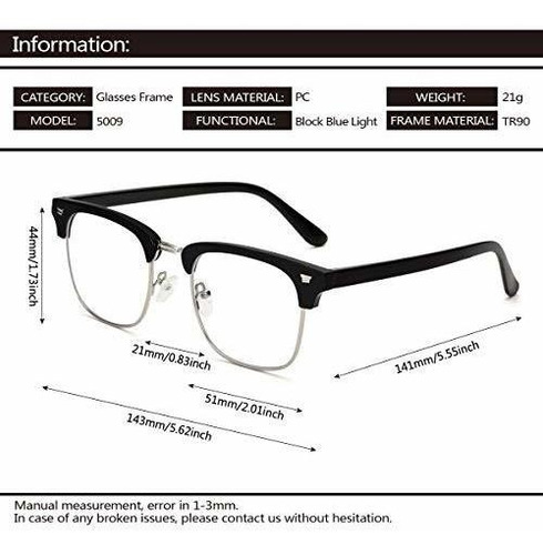 Imagen 2 de 7 de Gafas De Bloqueo De Luz Azul Para Hombres Y Mujeres, Gafas P