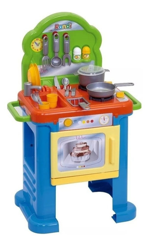 Cocina Kitchen Rondi Infantil Con 19 Accesorios De Cocina 