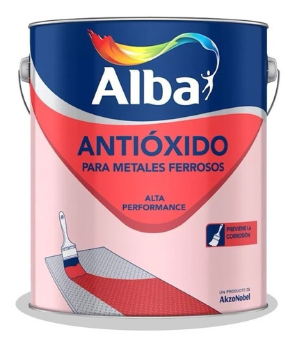 Alba Fondo Antioxido Rojo 1/2 Lt Alta Performance