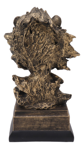 Estatua De Resina Con Escultura De Cabeza De León Realista P