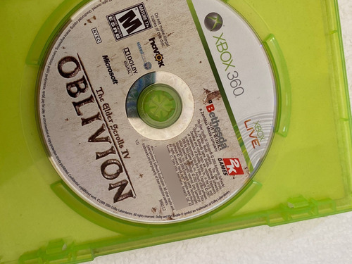 Juego Xbox 360 Original Bioshock Y Oblivion Elder Scrolls 4 (Usado)