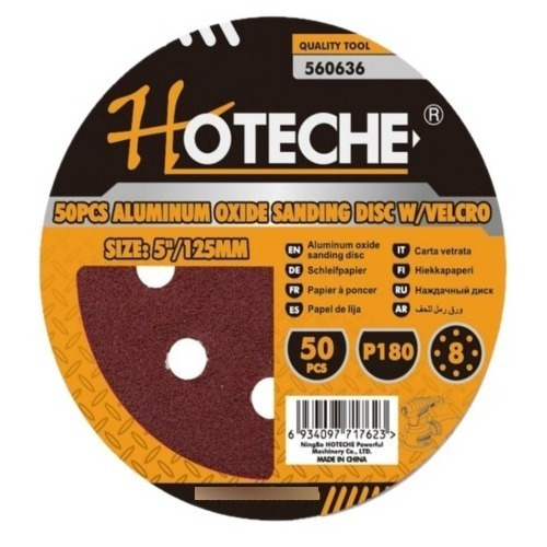 Disco P/lijadora +velcro Hoteche 560636 P180