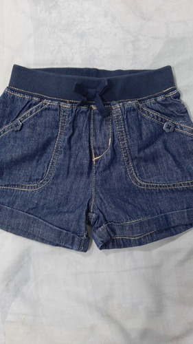 Short De Niña Verano Jeans Fino Nuevo Marca Carters Talle 4