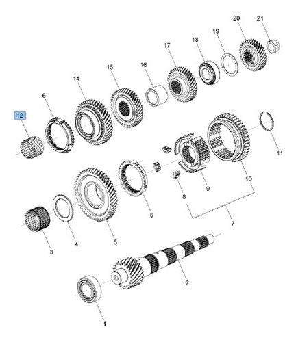 Balero Engrane Transmision Para Chevrolet Spark 1.4 2016