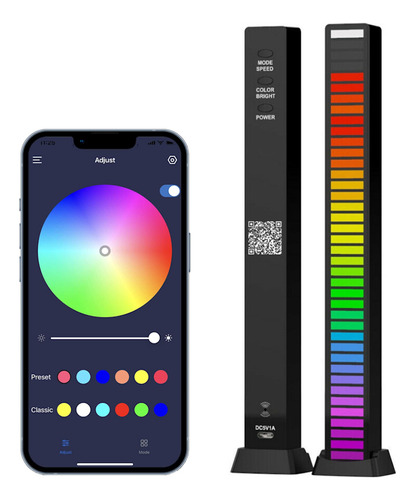 Barra De Luz Rgb 40 Led Inteligentes Audioritmicas Bluetooth