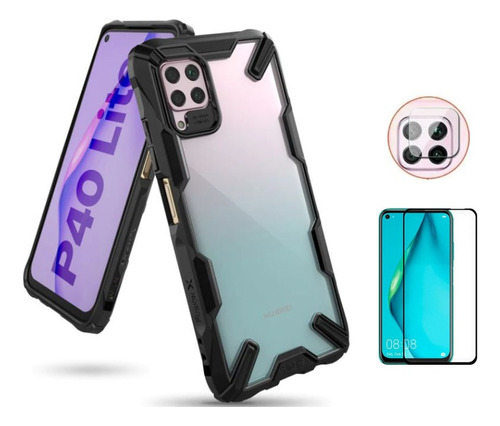 Case Ringke Fusion X Para Huawei P40 Lite + Vidrios