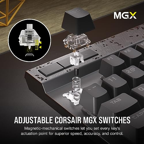Teclado Gaming Corsair K70 Max Rgb Mecánico Cableado Negro