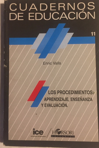 Libro Los Procedimientos: Aprendizaje, Enseñanza Y Evaluacio